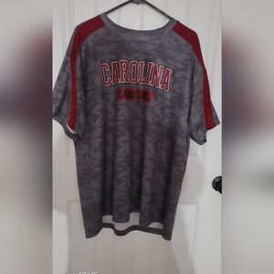 Gray and Red Graphic Men's Shirt